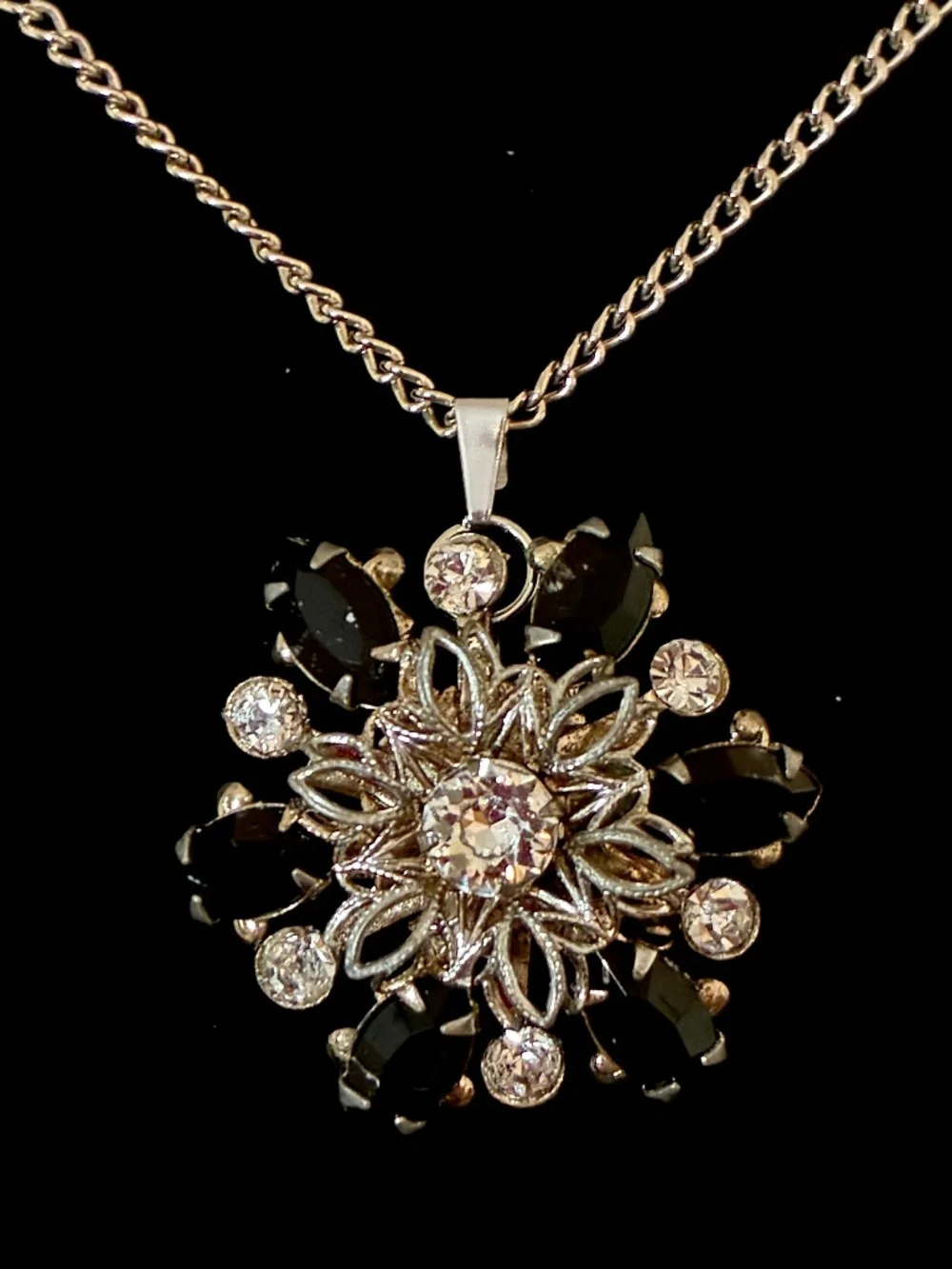 Restored Vintage Brooch on Necklace - Picture 1 of 2